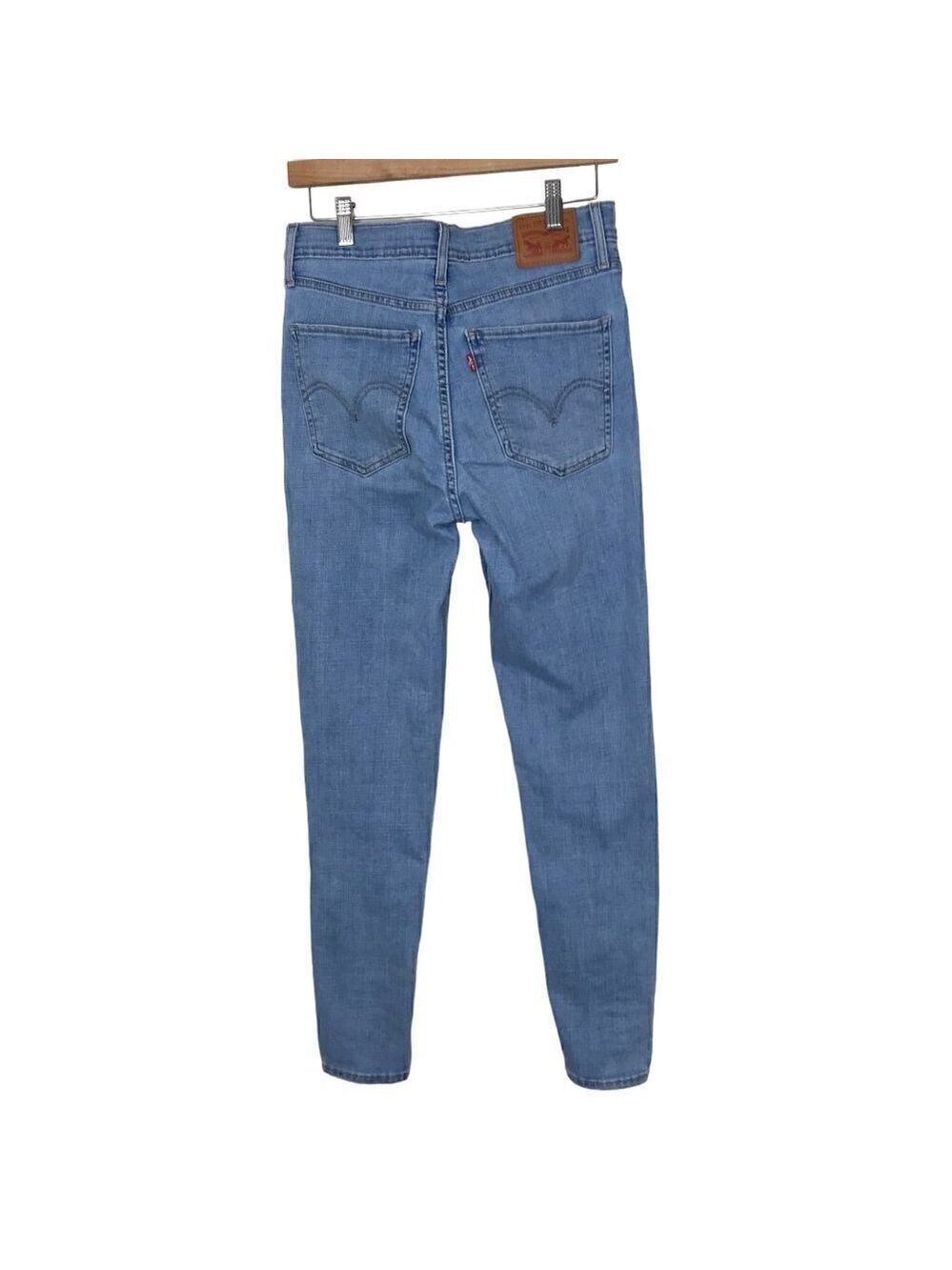 Levi's Mile High Super Skinny 5 Pocket Jeans Size 28 - Picture 6 of 9